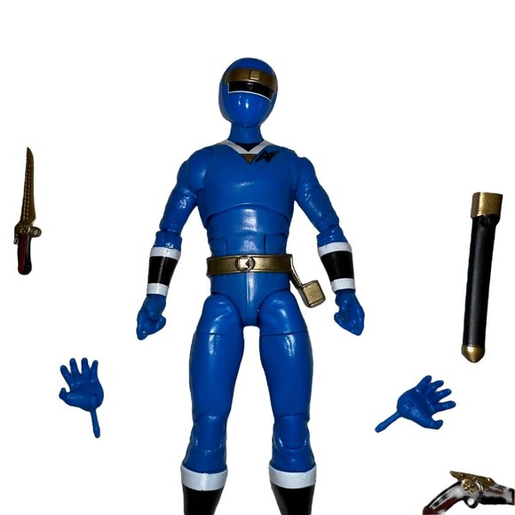 Open Power Rangers Cestro Blue Lightning Collection Alien Rangers Aquitar Figure - Picture 2 of 8